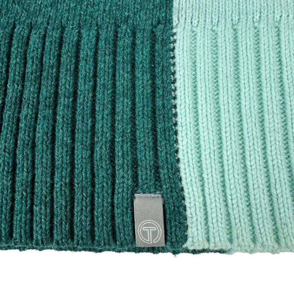 T By Talbots Colorblock Turtleneck Sweater Size M… - image 5